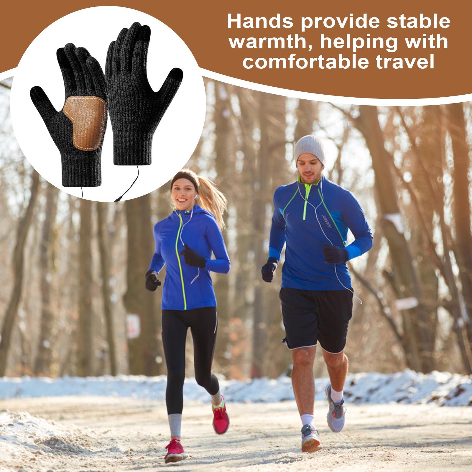 USB Heated Gloves with Touchsc - Running Gear In Cold Weather 评论和价格