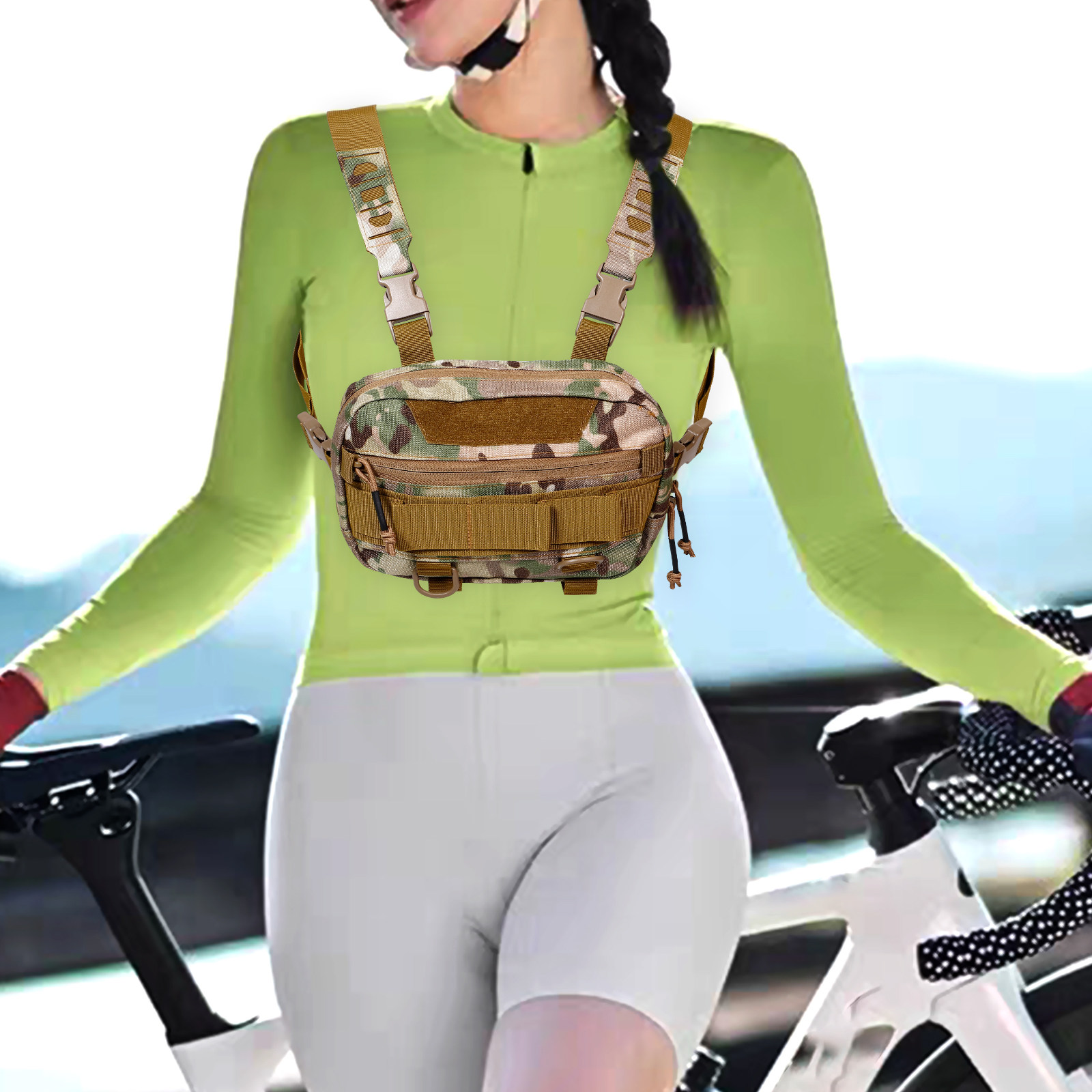 Multipurpose Chest Bag for Men - Running Gear Outdoor 评论和价格