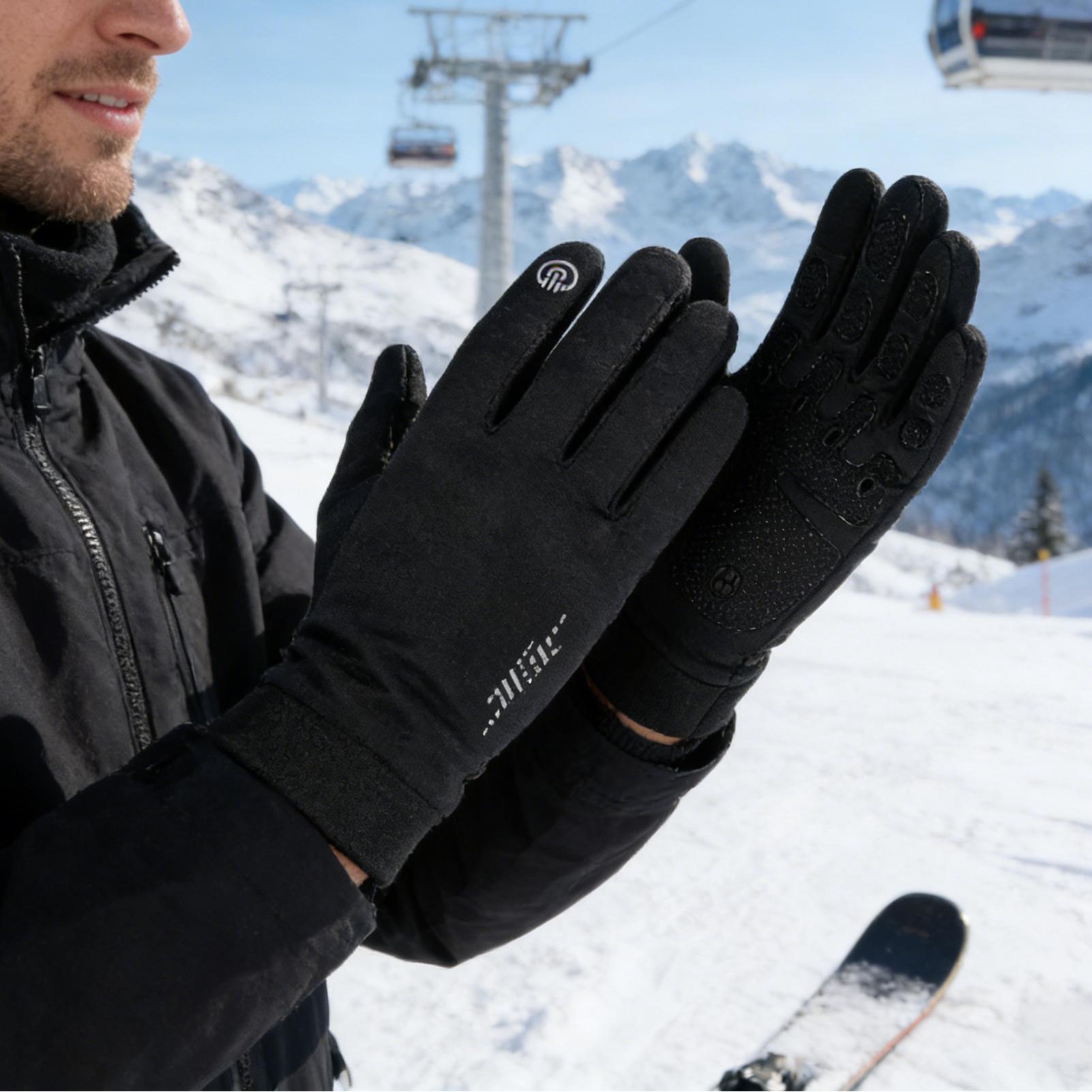Winter Biking Gloves Full Fing - Running Gear In Cold Weather 评论和价格
