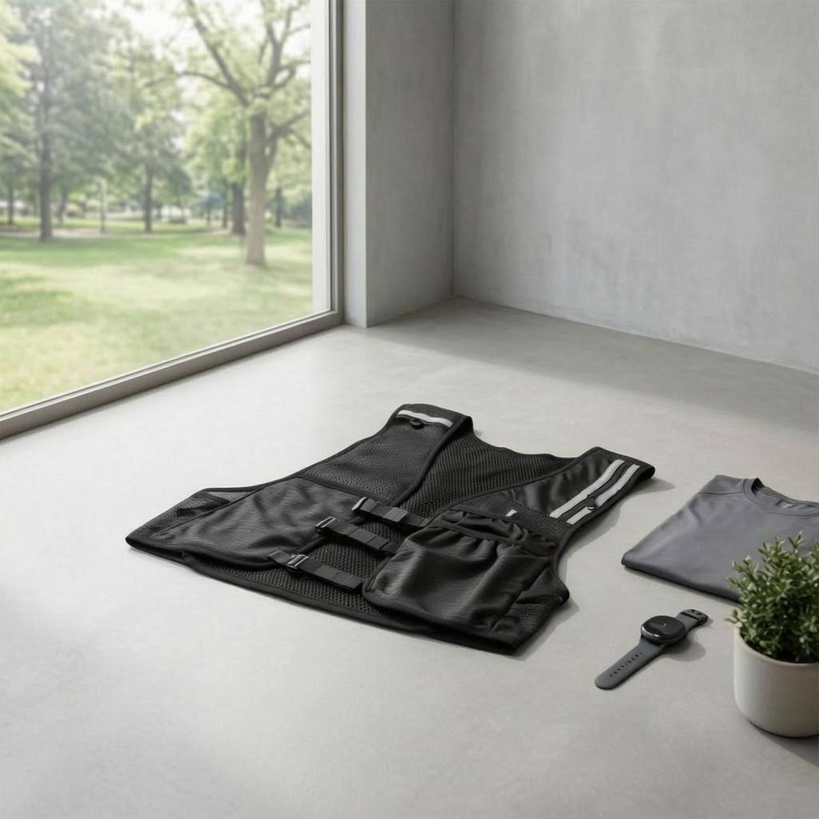 Sleeveless Mesh Vest Pack Ligh - Running Gear Essential 评论和价格